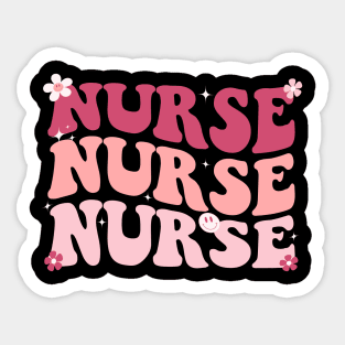 Groovy Nurse Shirt Women for Future Nurse, Nursing School, and Appreciation Nursing Sticker